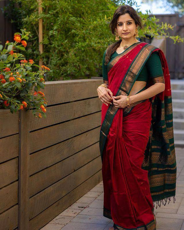 Ready-to-Wear Soft Lichi Silk Banarasi Saree with Rich Pallu | Effortless Elegance | Luxurious Drapes